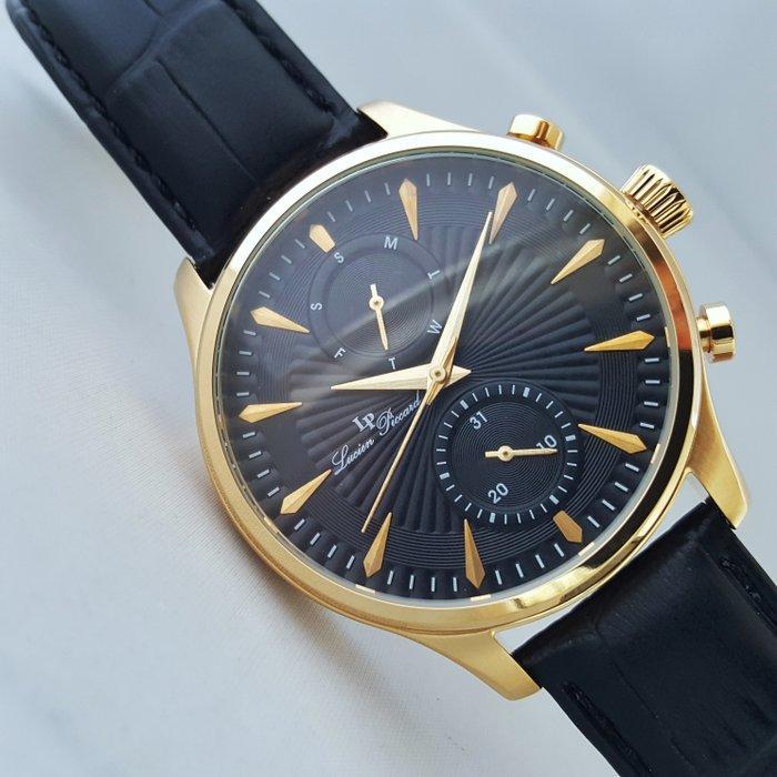 Lucien Piccard - Guilloché - Day-Date - Multi Layer - Gold -, Handtassen en Accessoires, Horloges | Heren
