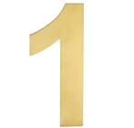 BASICS Huisnummer LBHN100-1 PVD mat goud, Nieuw, Overige materialen, Klink of Kruk