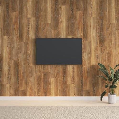 vidaXL Wandpanelen houtlook 2,06 m² PVC bruin, Doe-het-zelf en Bouw, Platen en Panelen, Nieuw, Verzenden