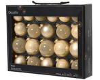 Kerstballen van glas 7 cm assortiment parel parelmoerkleuren, Nieuw