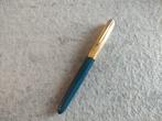 Parker - Pluma Parker 51 azul verdoso y capuchón oro 14K., Nieuw