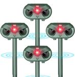 2dekans | Kattenverjager - 4 Stuks - Ultrasone, Doe-het-zelf en Bouw, Zonnepanelen en Toebehoren, Ophalen of Verzenden, Nieuw