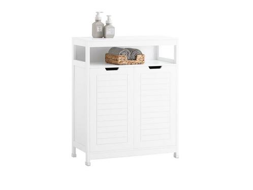 SoBuy Badkamerkast - Lage Kast - 2 Deurs - 100 x 42 x 20 cm, Huis en Inrichting, Woonaccessoires | Overige, Nieuw, Verzenden
