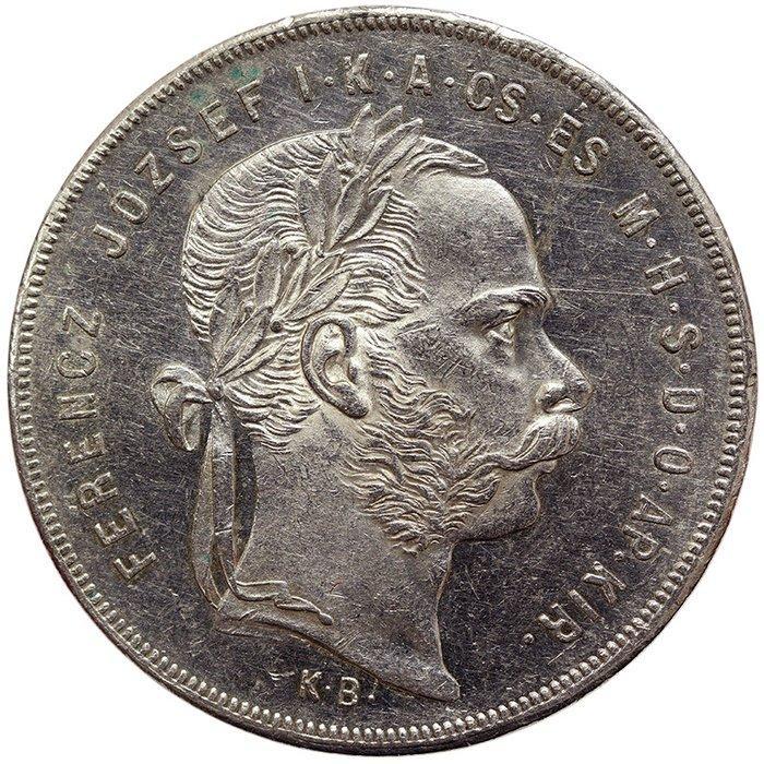 Hongarije. Franz Joseph I. 1 Forint 1871 KB (Zonder, Postzegels en Munten, Munten | Europa | Niet-Euromunten
