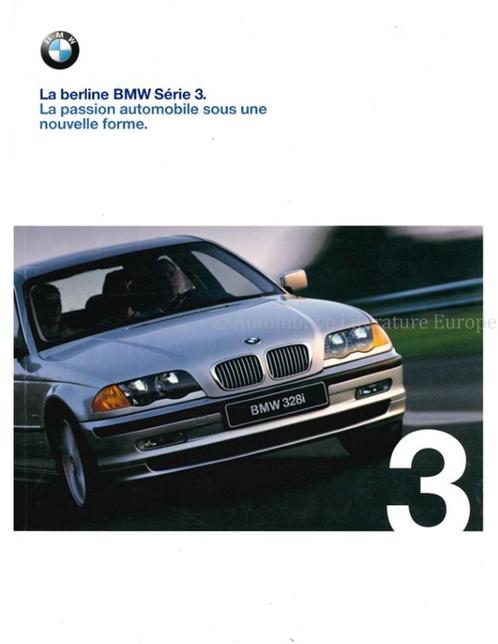 1999 BMW 3 SERIE SEDAN BROCHURE FRANS, Livres, Autos | Brochures & Magazines