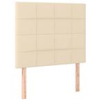Hoofdbord Set Creme 100cm | Retour deal | 40% korting, Verzenden, Nieuw, Stof, 100 cm