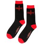 Slipknot S Logo Sokken Zwart/Rood - Official Merchandise