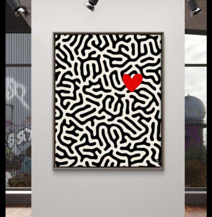 S. TALAS (1990) - Il mio cuore, Antiek en Kunst, Kunst | Schilderijen | Modern