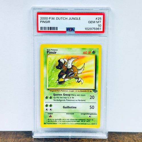 Pokémon Graded card - Pinsir - Jungle #25 - Pokémon - PSA 10, Hobby en Vrije tijd, Verzamelkaartspellen | Pokémon