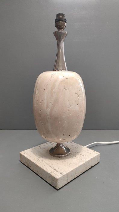 Lampe - Couleur ivoire - Travertin, Antiek en Kunst, Antiek | Verlichting