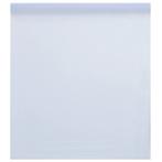vidaXL Raamfolie statisch mat transparant wit 90x2000 cm PVC, Verzenden, Nieuw