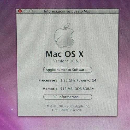 Apple Mac Mini G4 - 1.25GHz - 256 Mb - 40Gb - DVDCombo -, Games en Spelcomputers, Spelcomputers | Overige Accessoires