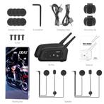 2 stuks EJEAS V6 PRO Motor headset intercom bluetooth helm, Ophalen of Verzenden, Nieuw