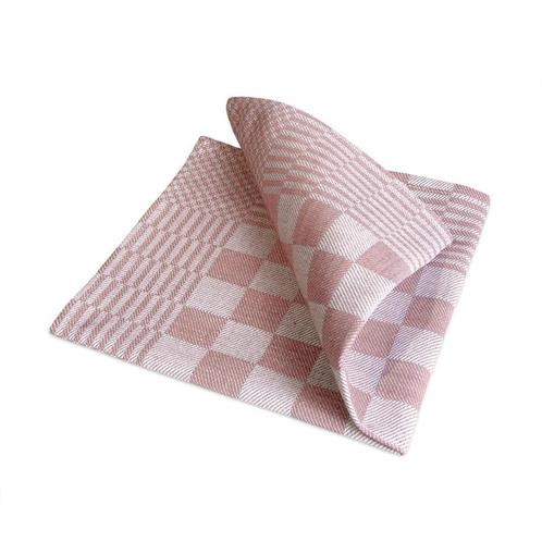 Servetten Beige en Wit Geblokt 40x40cm 100% Katoen - Treb WS, Huis en Inrichting, Keuken | Textiel, Overige typen, Overige kleuren