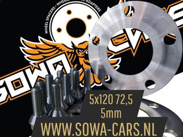Spacers 5mm BMW E46 E90 E91 E60 E61 5x120 Spoorverbreders beschikbaar voor biedingen