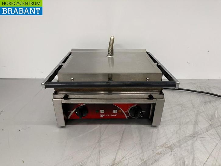 RVS Ceylan Paninigrill Contactgrill Geribbeld230V Horeca, Zakelijke goederen, Horeca | Keukenapparatuur, Ophalen of Verzenden