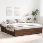 vidaXL Bedframe bruin eikenkleur 180x200 cm Super King Size, Verzenden, Nieuw