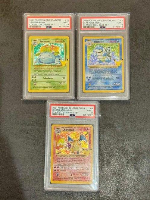 Pokémon - 3 Graded card - celebration - Blastoise,, Hobby en Vrije tijd, Verzamelkaartspellen | Pokémon