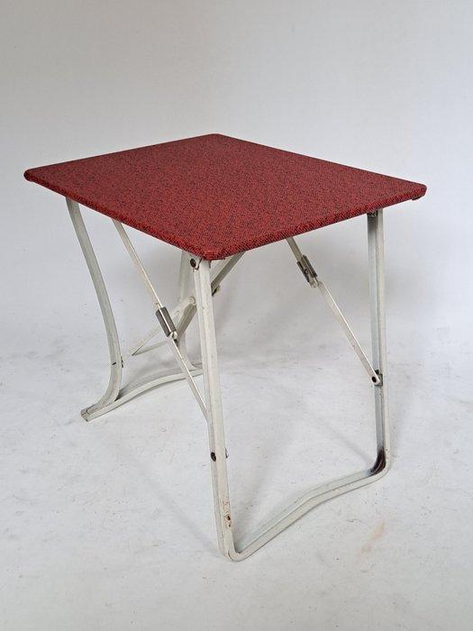 Table dappoint - Acier, Bois, Cuir synthétique - Table, Antiquités & Art, Art | Objets design