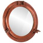 vidaXL Wandspiegel patrijspoort Ø50 cm aluminium en glas, Huis en Inrichting, Woonaccessoires | Spiegels, Verzenden, Nieuw
