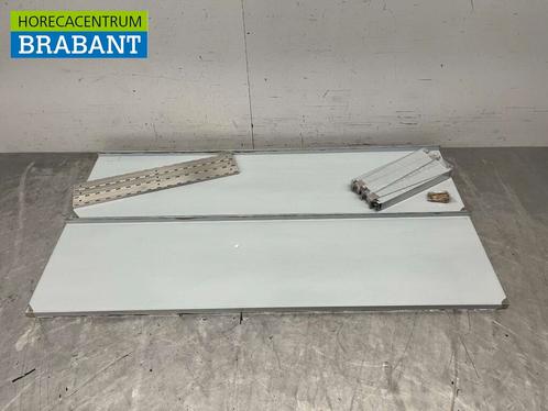 RVS Dubbel wandschap schap 160 x 40 cm Horeca, Zakelijke goederen, Horeca | Meubilair en Inrichting, Ophalen of Verzenden