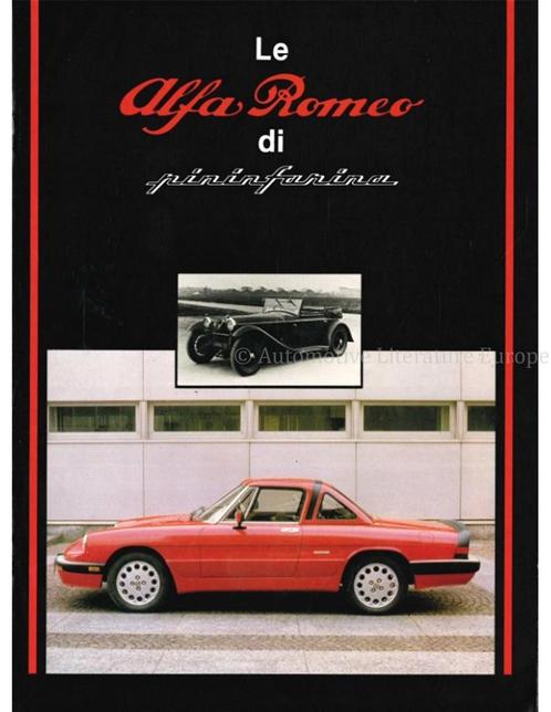 LE ALFA ROMEO DI PININFARINA, Boeken, Auto's | Boeken