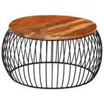 vidaXL Salontafel Ø68 cm massief gerecycled hout, Huis en Inrichting, Tafels | Salontafels, Verzenden, Nieuw