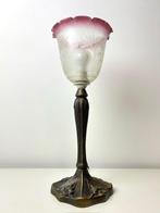 Tafellamp - Art Nouveau stijl tafelamp lotus - Glas