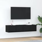 vidaXL Tv-kasten 60x31x25,5 cm spaanplaat zwart eikenkleurig, Verzenden, Nieuw
