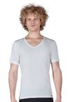 Shirt V-hals 2-pak wit | korte mouwen Multi pack (Shirts)