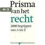 Prisma van het recht / Prisma pocket woordenboek / 2743, Boeken, Verzenden, Gelezen, J. van Motman-Bras