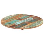 vidaXL Tafelblad rond 15-16 mm 50 cm massief gerecycled hout, Huis en Inrichting, Verzenden, Nieuw