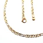 Bicolor gouden fantasie schakelketting: Collinea | 46 cm, Ophalen of Verzenden, Gebruikt, Overige kleuren, Goud
