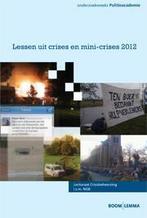 Lessen uit crises en mini-crises / 2012 / Onderzoeksreeks, Verzenden, Gelezen