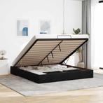 vidaXL Bedframe zonder matras 160x200 cm stof zwart, Huis en Inrichting, Slaapkamer | Bedden, Verzenden, Nieuw