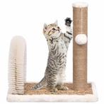vidaXL Kattenkrabpaal met borstelboog en krabpaal, Verzenden, Nieuw