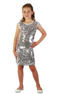 Zilver glitter kleedje kids, Ophalen of Verzenden, Nieuw