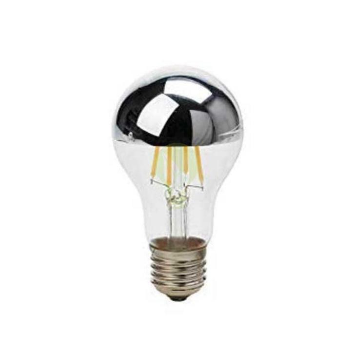 LED kopspiegel Filament lamp 7W A60 Zilver Warm wit, Huis en Inrichting, Lampen | Losse lampen, Nieuw, E27 (groot), Verzenden