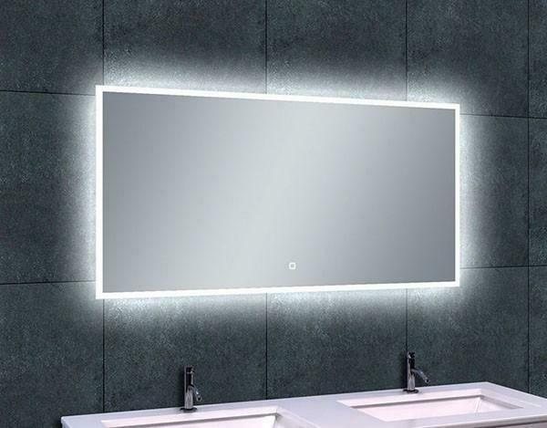 Quatro-Led dimbare condensvrije spiegel 1200x600, Maison & Meubles, Accessoires pour la Maison | Miroirs, Enlèvement ou Envoi