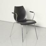 Kartell Maui kantinestoel, zwart, 4-poot onderstel, *ster 2*, Huis en Inrichting, Ophalen of Verzenden, Gebruikt