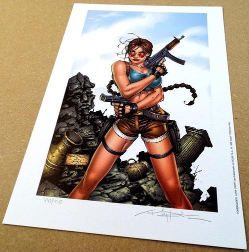 Park, Andy - 2 Offset Print - Tom Raider - Lara Croft - 1999, Boeken, Strips | Comics
