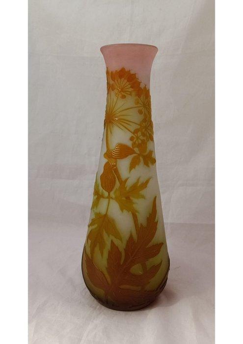 Etablissement Gallé - Emile Gallé - Vase - Vase ombellifère, Antiek en Kunst, Antiek | Glaswerk en Kristal