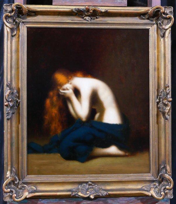 Jean-Jacques Henner (1829 –1905), Kring van - Penitent, Antiquités & Art, Art | Peinture | Classique