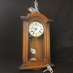 Wandklok - Schmeckenbecher - Hout, Messing, Metaal -