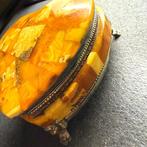 Antieke barnsteen sieradendoosje - Barnsteen - Baltic amber, Antiek en Kunst