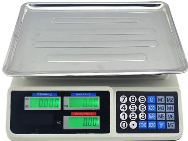 Veiling - Draadloze Winkelweegschaal met LCD-Scherm - 40KG C, Doe-het-zelf en Bouw, Weegschalen, Nieuw