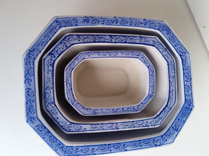 Bloempot (3) - Keramiek - met de hand gedecoreerd, Antiek en Kunst, Curiosa en Brocante