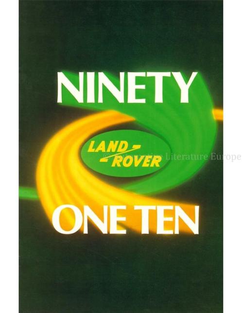 1985 LAND ROVER 90 110 BROCHURE ENGELS, Livres, Autos | Brochures & Magazines