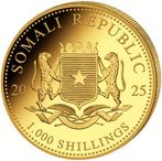 Somalië. 1000 Schilling 2025 Somalia Elephant Elefant 1 oz