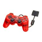 Sony PS2 Controller Dualshock 1 Transparant Red, Games en Spelcomputers, Spelcomputers | Sony PlayStation 1, Ophalen of Verzenden